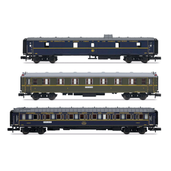 SET DE 2 VOITURES ECLAIREES NORD EXPRESS SNCF 1936 COMPLEMENT SET M Model World 1001 1